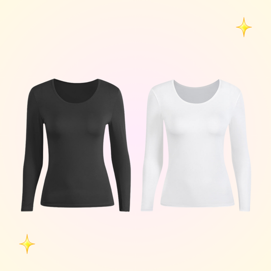 Camiseta mujer de bambú cuello en C