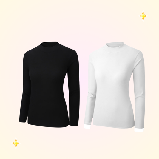 Camiseta de mujer cuello beatle de bambú