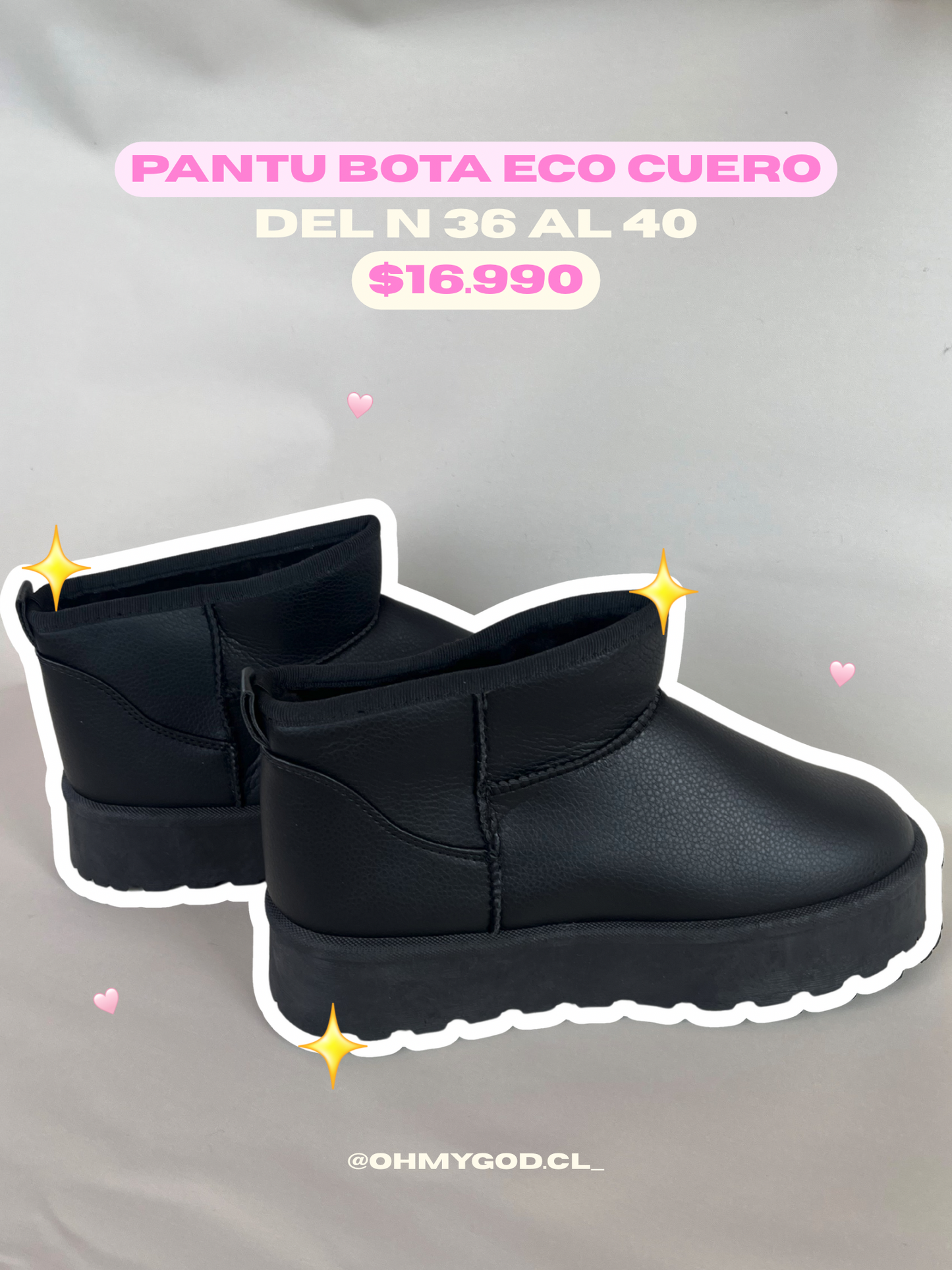Pantu botas eco cuero